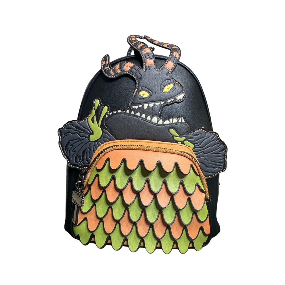 LOUNGEFLY DISNEY NBC HARLEQUIN DEMON COSPLAY MINI BACKPACK NWT